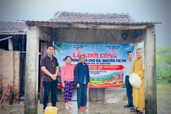 Lễ khởi công xây dựng nhà cho cụ bà Nguyễn Thị Thi, trú thôn Thạnh Hòa, xã Chiên Đàn (Đà Nẵng)
