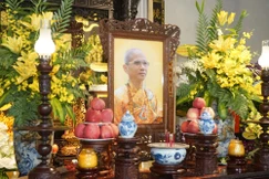 Di ảnh Hòa thượng Thích Hạnh Trí tôn trí tại chùa Phổ Quang (P.An Khê, TP.Đà Nẵng) 