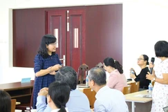 ThS.Đỗ Thị Diệu Ngọc trên giảng đường - Ảnh: NVCC