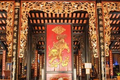 Bức pháp bị tại trai đường chùa Giác Viên - Ảnh: Nguyên Tài/BGN