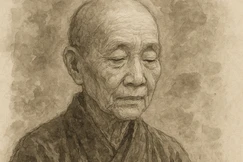 Tranh vẽ Ni sư Diệu Nhân do AI thực hiện