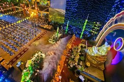 Đêm hoa đăng kính mừng Phật thành đạo tại chùa Bằng