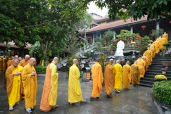 Chư tôn đức sơn môn tổ đình Bồ Đề vân tâp chốn Tổ họp mặt truyền thống đầu xuân Bính Ngọ