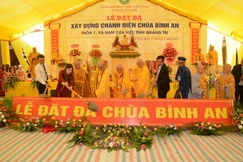 Chính thức động thổ khởi công xây dựng chánh điện chùa Bình An