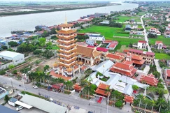 Chùa Linh Ứng - nơi diễn ra khóa tu Ngày an lạc với sự tham dự của hơn 3.000 Phật tử Đạo tràng Pháp hoa miền Bắc