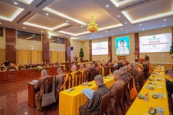 Đêm thiền trà tại Việt Nam Quốc Tự của Ban Nghi lễ T.Ư - Ảnh: Tâm Quý