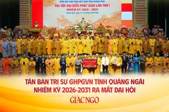 Tân Ban Trị sự GHPGVN tỉnh Quảng Ngãi, nhiệm kỳ 2026-2031 - Thiết kế: Nguyện Truyền/BGN