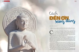 Bài trên Báo Giác Ngộ số đặc biệt Vu lan - Thiết kế: Phòng Mỹ thuật BGN/Tống Viết Diễn