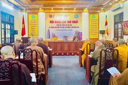 Buổi họp triển khai các hoạt động Phật sự sắp tới của Ban Trị sự GHPGVN tỉnh Ninh Bình