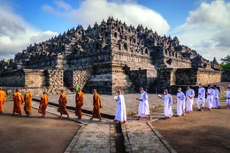 Khu bảo tháp Phật giáo Borobudur, biểu tượng của đất nước Indonesia