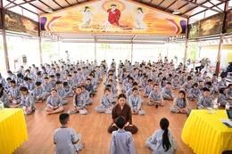 Em tập tọa thiền