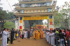 Quảng Ngãi: Chuẩn bị lễ giỗ Tổ Pháp Hóa tại chùa Thiên Ấn