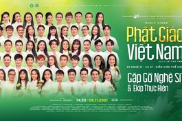 Các gương mặt nghệ sĩ tham gia thể hiện MV âm nhạc "Phật Giáo Việt Nam" do Ban Thông tin - Truyền thông GHPGVN TP.HCM tổ chức thực hiện