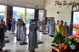 Phật tử chùa Phước Lập tưởng niệm Thượng tọa Thích Chánh Hạnh