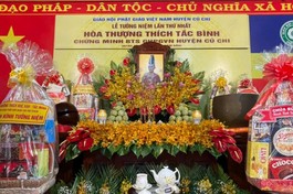 Tưởng niệm Hòa thượng Thích Tắc Bình, nguyên Chứng minh Ban Trị sự GHPGVN huyện Củ Chi