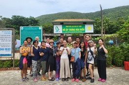 Những tình nguyện viên trẻ tham gia chương trình