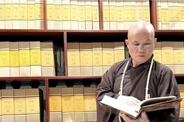 Thượng tọa Thích Giác Dũng cho biết, đủ nhân duyên, tháng 12-2024, Đại tạng kinh Tây Tạng của Trung Hoa đã về tàng tại thư viện của tu viện Vĩnh Nghiêm