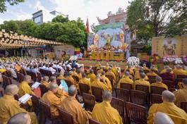 Toàn cảnh Đại lễ Phật đản Phật lịch 2567 của Phật giáo Q.Phú Nhuận tại Quan Âm tu viện