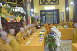 Lễ tạ pháp an cư của Ban Trị sự Phật giáo Q.4 tại chùa Long Bửu 