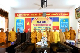 Ban Trị sự GHPGVN tỉnh Phú Yên tiếp đoàn Phân ban Phật tử Dân tộc T.Ư 