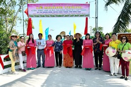 Ban Từ thiện xã hội Phật giáo Q.1 khánh thành cầu nông thôn thứ 298 tại Đồng Tháp