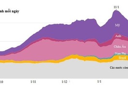Biểu đồ biểu thị số ca nhiễm nCoV mỗi ngày - Ảnh: New York Times.