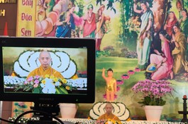 [Video] Nghe thuyết giảng online trong Tuần lễ Phật đản Phật lịch 2565 (2021)