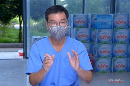 TS.BSCKII Nguyễn Thanh Vinh, Phó Giám đốc Bệnh viện Tai Mũi Họng TP.HCM, kiêm Giám đốc Bệnh viện Dã chiến thu dung và điều trị Covid-19 số 10 