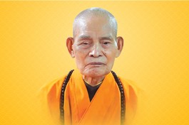 Chân dung Đức Pháp chủ GHPGVN - Đại lão Hòa thượng Thích Phổ Tuệ (1917-2021)