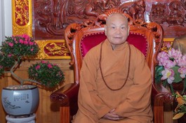 Hòa thượng Thích Thiện Nhơn, Chủ tịch Hội đồng Trị sự GHPGVN - Ảnh: Đăng Huy