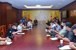 Quang cảnh buổi họp báo tại Việt Nam Quốc Tự