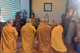 Đoàn Ban Tổ chức Đại hội đảnh lễ Đức Quyền Pháp chủ GHPGVN