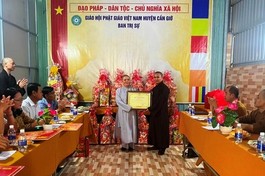 Ban Trị sự GHPGVN H.Cần giờ (TP.HCM) tổng kết công tác Phật sự năm 2022