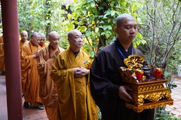 Đại giới đàn Hà Nội 2023 đã bắt đầu ngày đầu tiên - Ảnh: Bảo Trinh