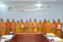 [Video] Học viện Phật giáo VN tại TP.HCM công bố nhân sự Hội đồng Điều hành nhiệm kỳ 2022-2027