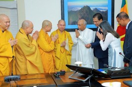 Phái đoàn GHPGVN hội kiến với Thủ tướng Sri Lanka Dinesh Gunawardena