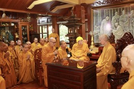 [Video] Trưởng lão Hòa thượng Thích Trí Quảng thăm Thiền sư Thích Thanh Từ (2023)