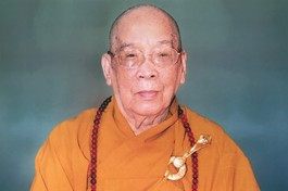 Trưởng lão Hòa thượng Thích Hiển Tu, đại thọ 104 tuổi với 83 hạ lạp - Ảnh: Đăng Huy