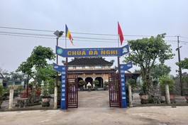 Cổng vào chùa Đa Nghi ở xã Hải Ba, H.Hải Lăng, tỉnh Quảng Trị