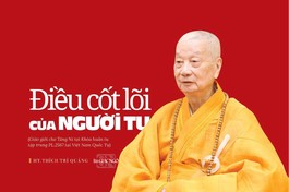 Bài đăng trên Báo Giác Ngộ số 1238 - Thiết kế: Phòng Mỹ thuật BGN/Tống Viết Diễn