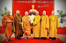 Hòa thượng GS.TS Phra Brahmapundit, Chủ tịch ICDV đã đến TP.HCM vào hôm nay, 26-9-2024 - Ảnh: BGN