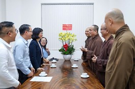 Lãnh đạo Thành ủy TP.HCM chúc mừng Báo Giác Ngộ nhân ngày Báo chí Việt Nam 21-6 - Ảnh: Nguyên Tài/BGN