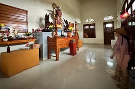 Nhờ chùa Long Quang mà nhiều người dân thôn Mỹ Xuân được an toàn trong trận lũ lịch sử