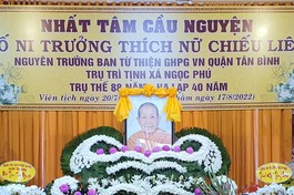 Giác linh đài cố Ni trưởng Thích nữ Chiếu Liên