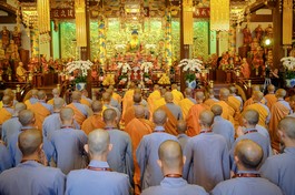 Đại giới đàn Cam Lộ - Đỗng Quang Phật lịch 2569 do Ban Trị sự GHPGVN tỉnh Gia Lai tổ chức diễn ra từ ngày 31-10 đến ngày 5-11-2025 - Ảnh: Nguyện Thanh