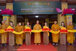 Triển lãm “Phật giáo TP.Hồ Chí Minh 40 năm xây dựng và phát triển” được thực hiện nhằm Kỷ niệm 40 năm thành lập GHPGVN TP.HCM, Đại hội đại biểu Phật giáo TP.HCM lần thứ X