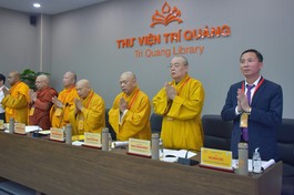 Phiên họp thứ hai giữa Ủy ban Quốc tế Đại lễ Vesak Liên Hiệp Quốc (ICDV) và Giáo hội Phật giáo Việt Nam (GHPGVN) để thảo luận và triển khai các nội dung liên quan đến Đại lễ Vesak Liên Hiệp Quốc 2025 tại TP.HCM - Ảnh: Quảng Đạo