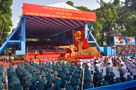 Lễ kỷ niệm 50 năm ngày Giải phóng miền Nam, thống nhất đất nước (30-4-1975 - 30-4-2025) được tổ chức trong không khí long trọng, hào hùng - Ảnh: Văn Phúc