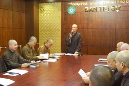 Hòa thượng Thích Chơn Không phát biểu khai mạc