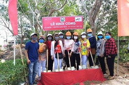 Dự kiến, cây cầu tại phường Láng Tròn được thi công trong thời gian 2 tháng sẽ hoàn thành